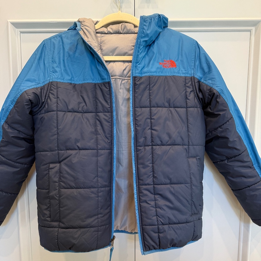 Boys North Face Reversible Shasta Full-zip Hooded Jacket